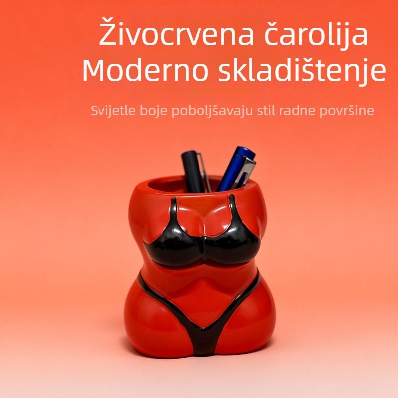 Držač olovaka u obliku ljudskog tijela, prilagodljiv, zabavan i jedinstven