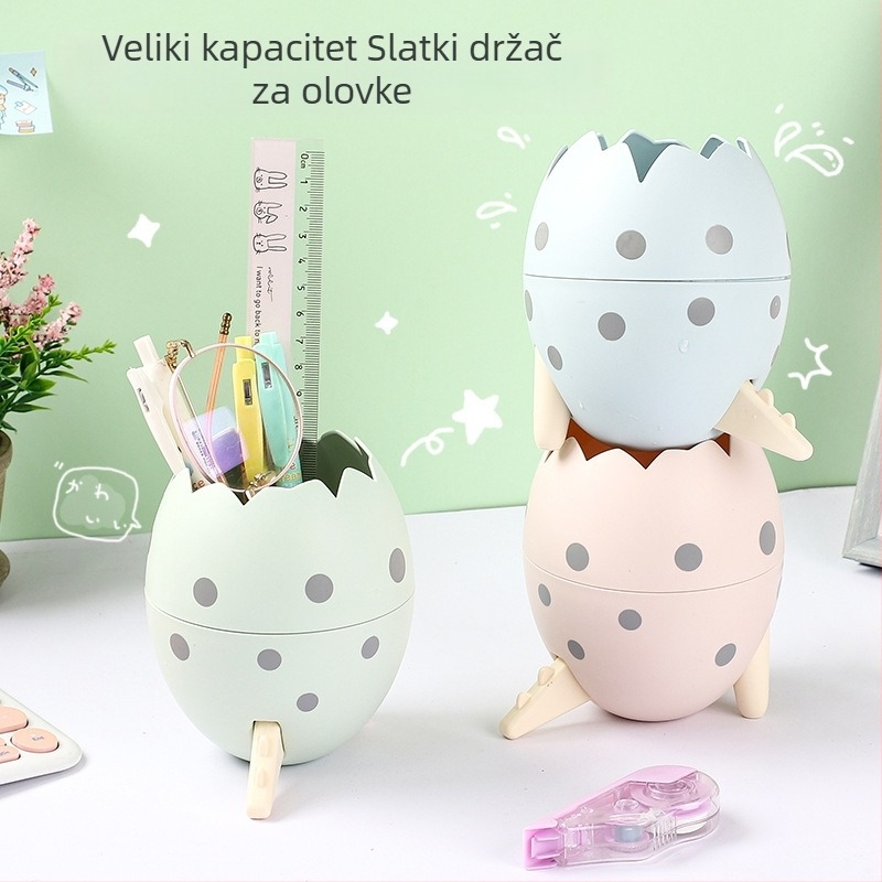 Pernica u obliku jajeta dinosaura, veliki kapacitet, organizator za školske potrepštine i kozmetiku, dekorativni predmet