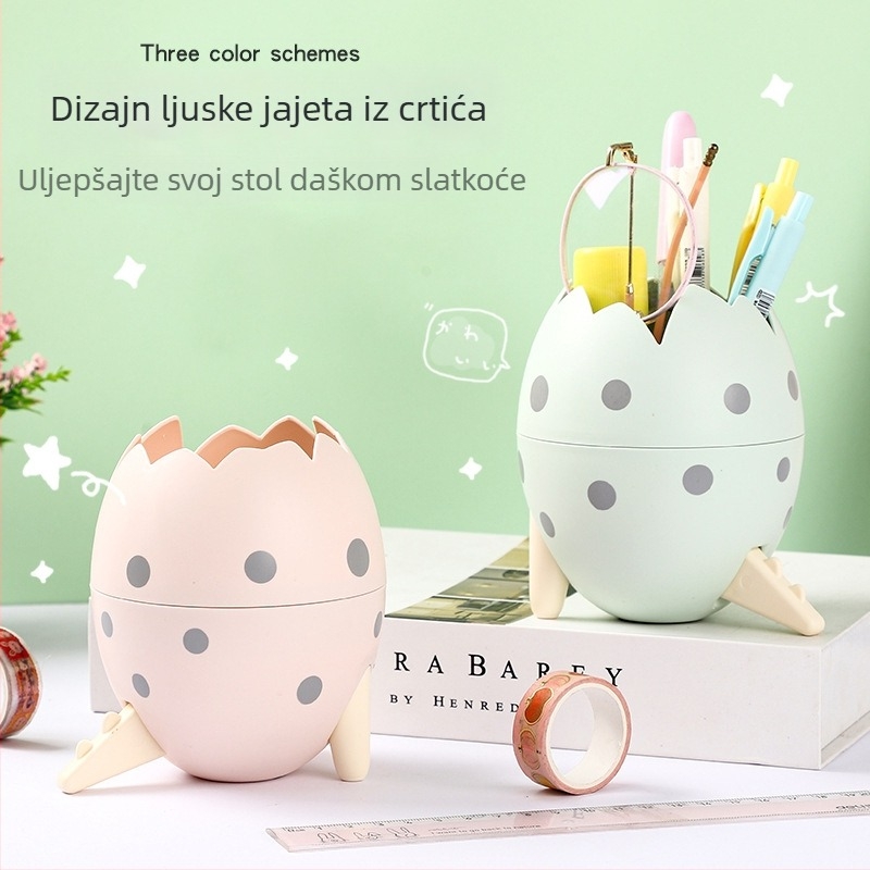 Pernica u obliku jajeta dinosaura, veliki kapacitet, organizator za školske potrepštine i kozmetiku, dekorativni predmet