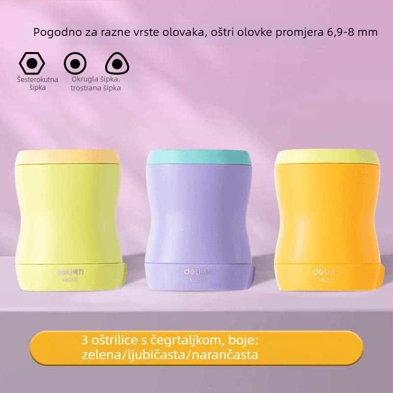 Deli VB205 Ratchet oštrač olovaka za djecu
