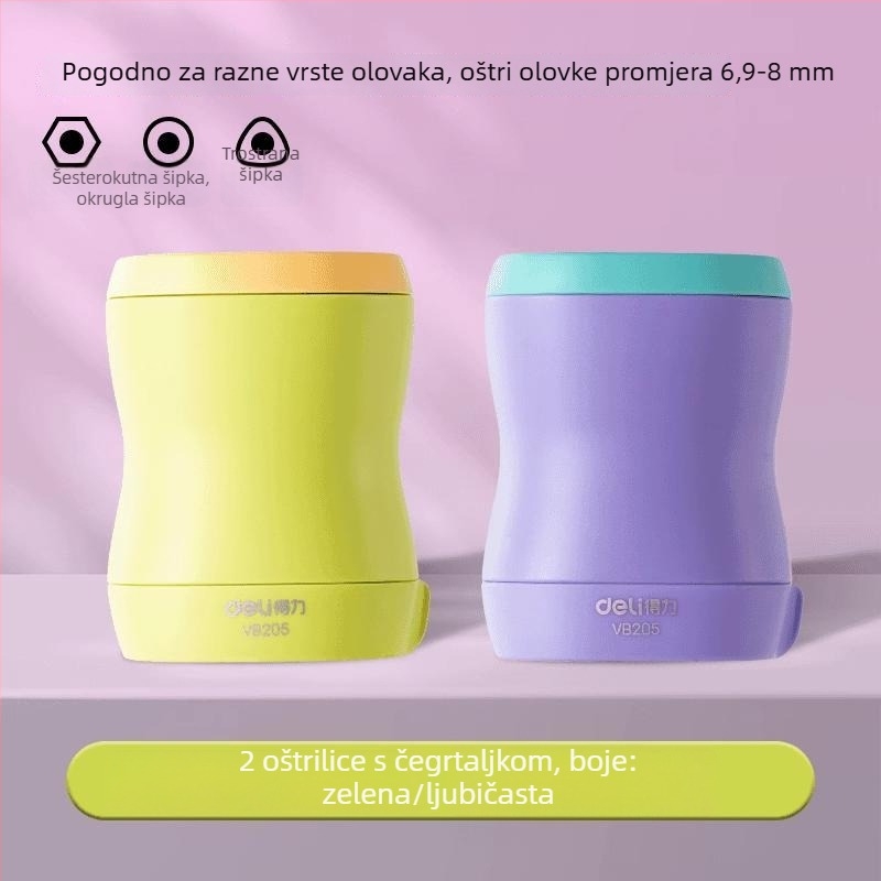 Deli VB205 Ratchet oštrač olovaka za djecu
