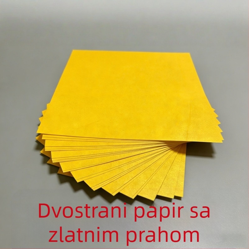 Debeli dvostrani zlatni papir za savijanje zlatnih ingota; papir za spaljivanje zlata 1. i 15. dana lunarnog kalendara; zlatni papir; papir zlatnog praha; lotos origami; papir za spaljivanje Qingming