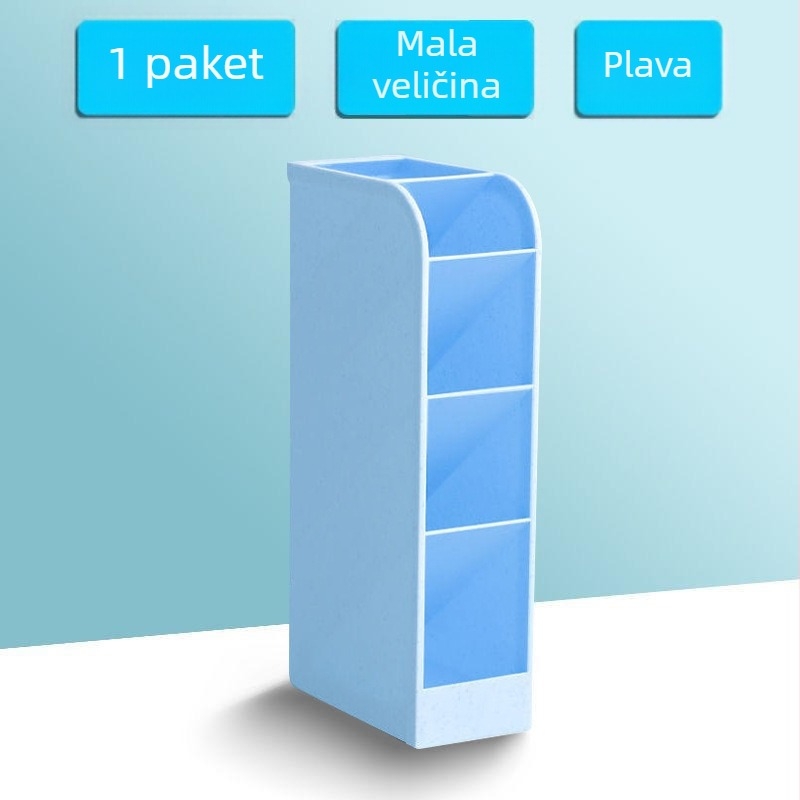Nagnuti držač za olovke i stolni organizator, spremnik za pisala i izložbeni stalak