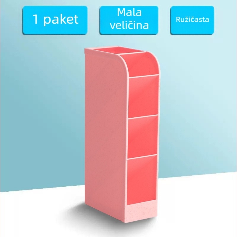 Nagnuti držač za olovke i stolni organizator, spremnik za pisala i izložbeni stalak