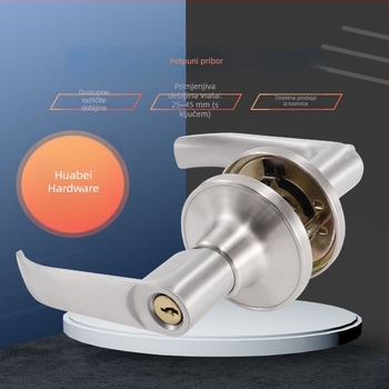 Brava s tri šipke i kugličnim cilindrom – zamjena kupaonskih vrata, kompatibilna s plastiko-čeličnim i aluminijskim vratima, za unutarnju upotrebu