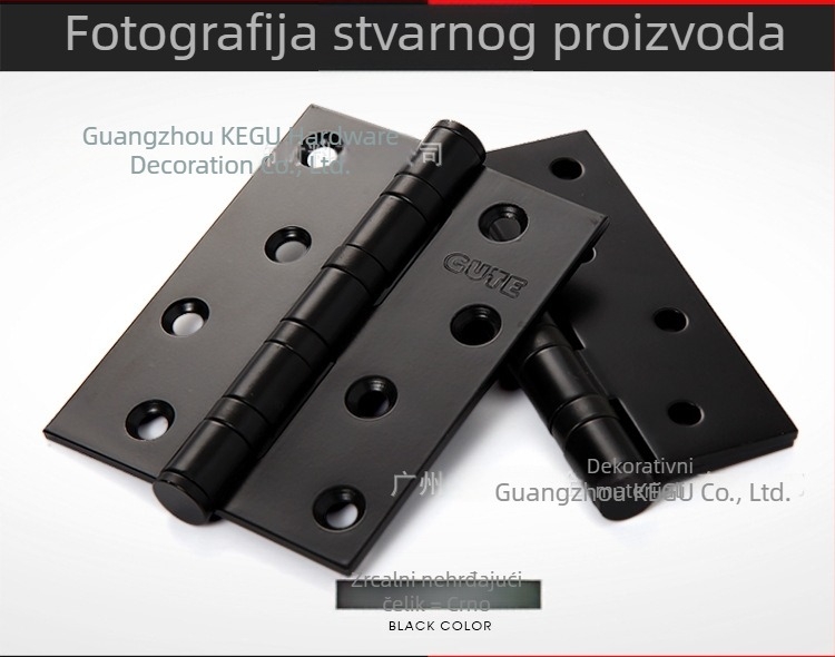 Gut nehrđajući čelik za šarke drvenih vrata, 4 inča ležaj, debeli list, tiho rad