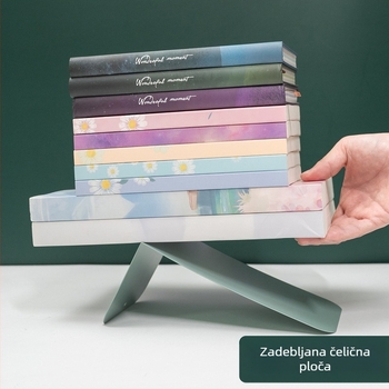 Metalni držač knjiga za stolni prostor – držač knjiga, minimalistički dizajn, za studente