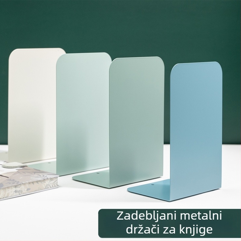 Metalni držač knjiga za stolni prostor – držač knjiga, minimalistički dizajn, za studente