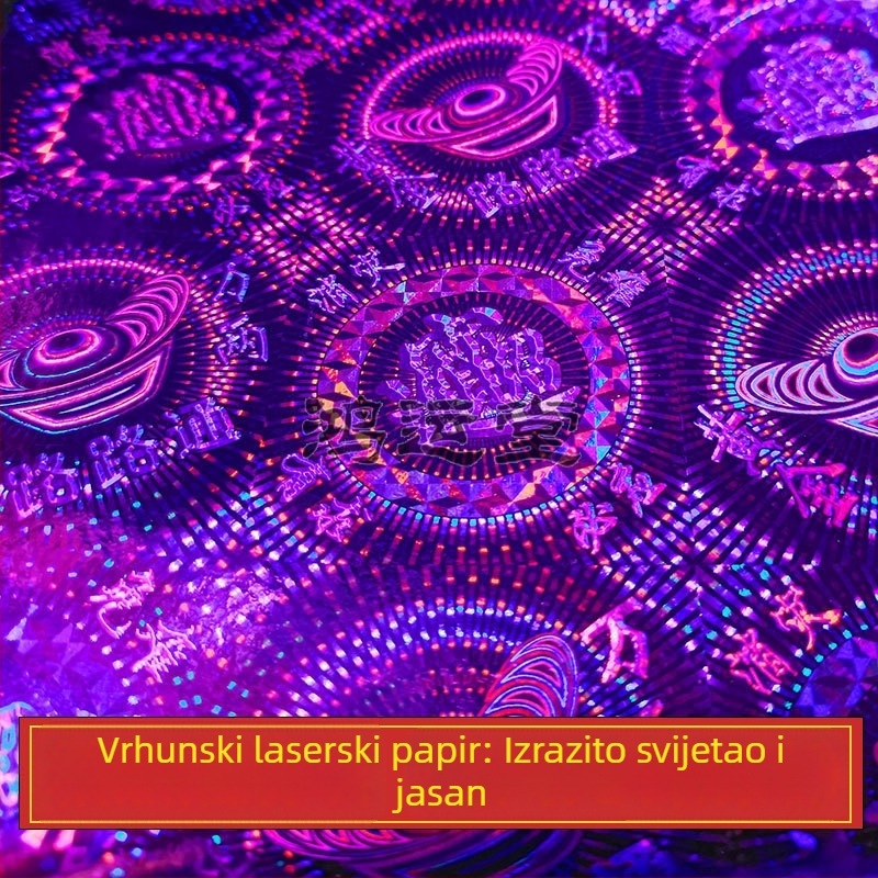 Ručno izrezani višebojni papirnati origami s motivima lotosa i ingota, s pozlaćenom folijom, dizajn pagode za festival Srednje jeseni