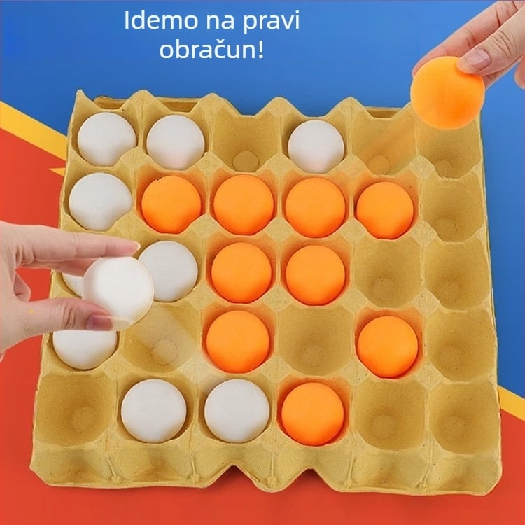 Stolni višestruki set igara: stolni tenis, Gomoku, šahovnica od ljuske jajeta, stolna igra s kuglicama, dječje dame