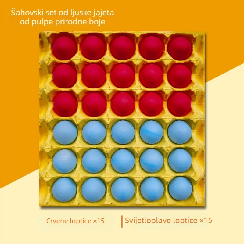 Stolni višestruki set igara: stolni tenis, Gomoku, šahovnica od ljuske jajeta, stolna igra s kuglicama, dječje dame