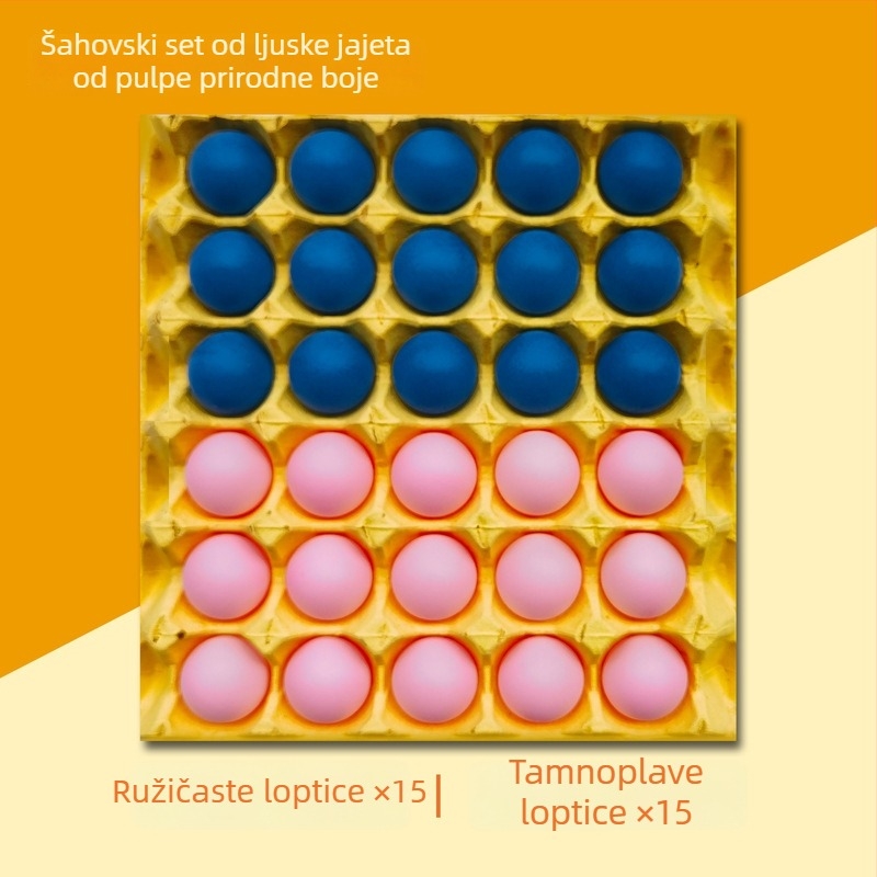 Stolni višestruki set igara: stolni tenis, Gomoku, šahovnica od ljuske jajeta, stolna igra s kuglicama, dječje dame