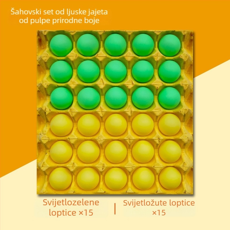 Stolni višestruki set igara: stolni tenis, Gomoku, šahovnica od ljuske jajeta, stolna igra s kuglicama, dječje dame