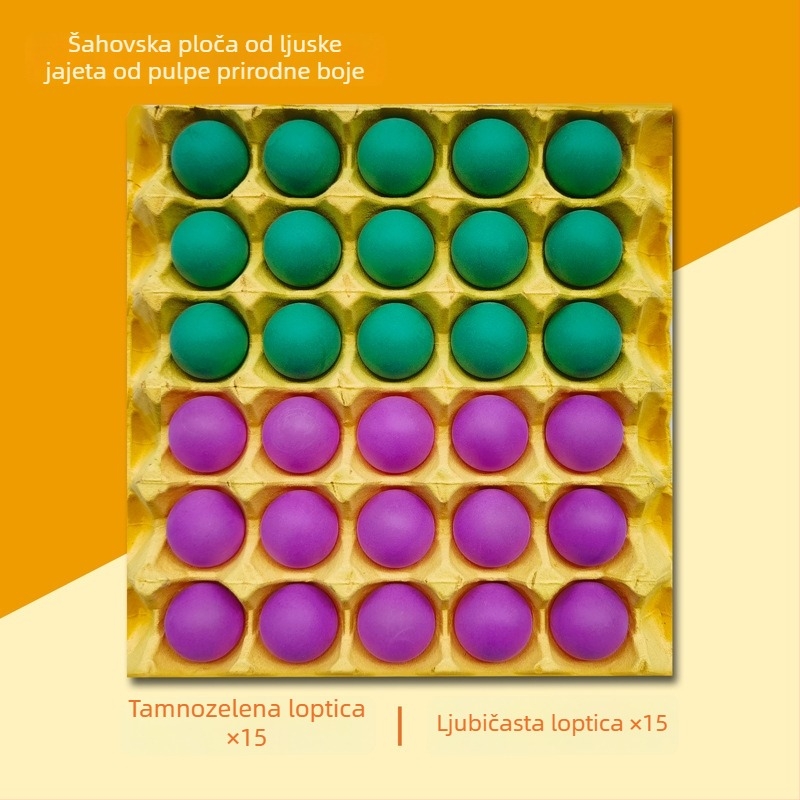 Stolni višestruki set igara: stolni tenis, Gomoku, šahovnica od ljuske jajeta, stolna igra s kuglicama, dječje dame
