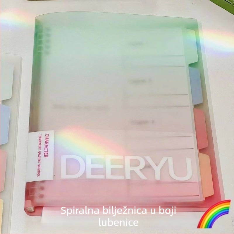 Deer Yu Šareni dnevnik s izmjenjivim listovima, format B5, PP korica, 60 stranica, 80 g papira, za pripremu za magistarski ispit