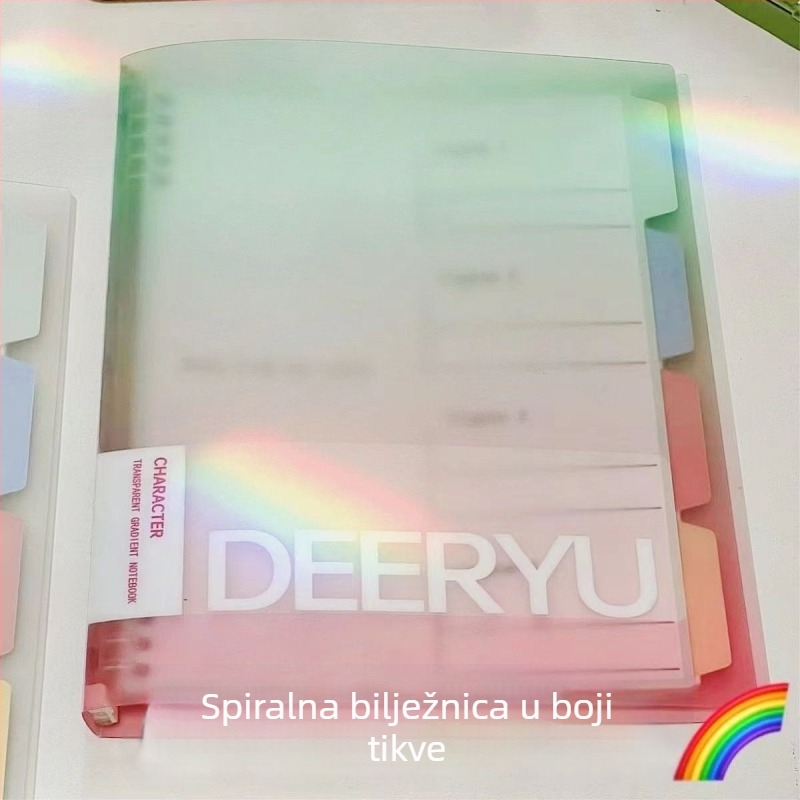 Deer Yu Šareni dnevnik s izmjenjivim listovima, format B5, PP korica, 60 stranica, 80 g papira, za pripremu za magistarski ispit