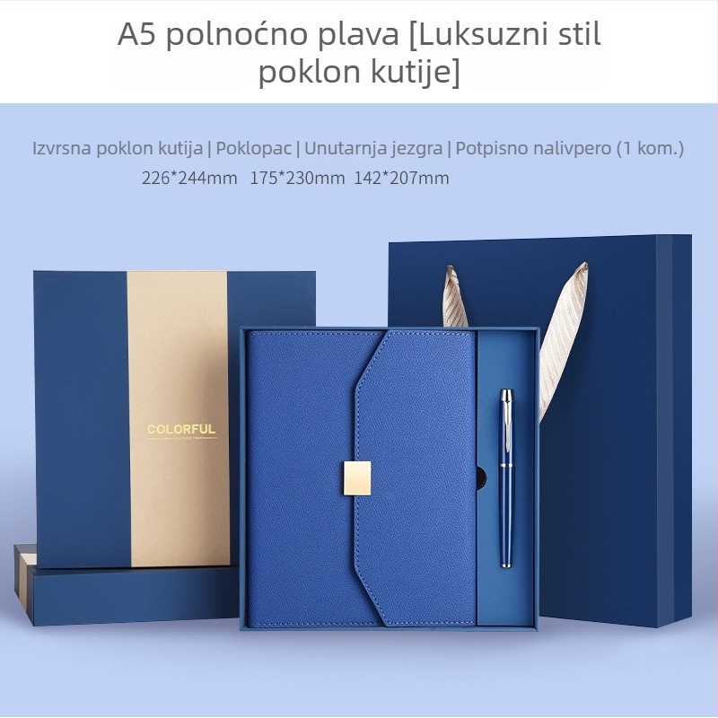 2025 Visokokvalitetni bilježnica s odvojivim planerom, A5, poslovni uredski zapisnik u poklon kutiji