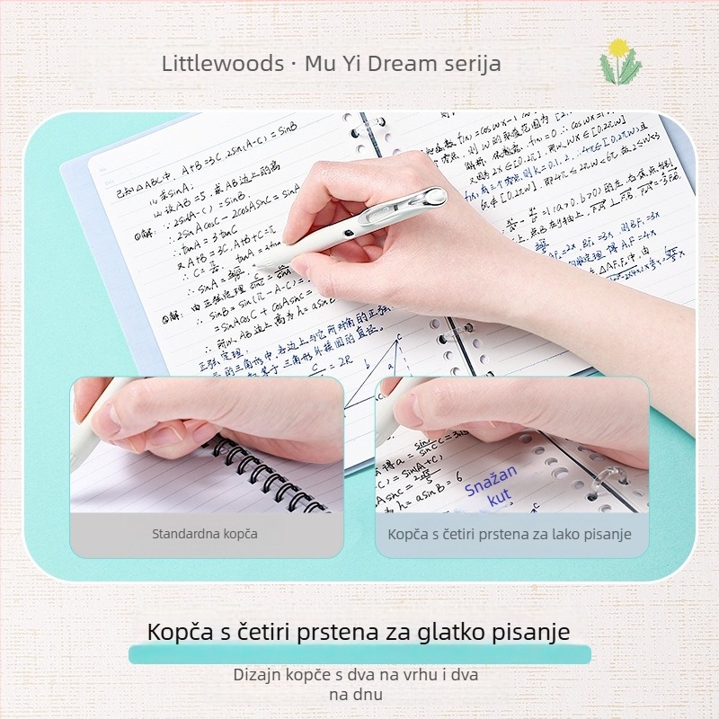 Kokuyo Littlewoods Kimo Dream serija bilježnica s četiri rupe za kampus