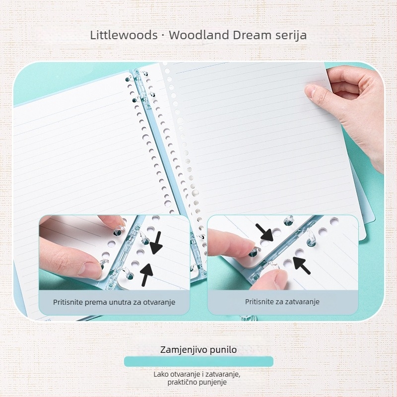 Kokuyo Littlewoods Kimo Dream serija bilježnica s četiri rupe za kampus