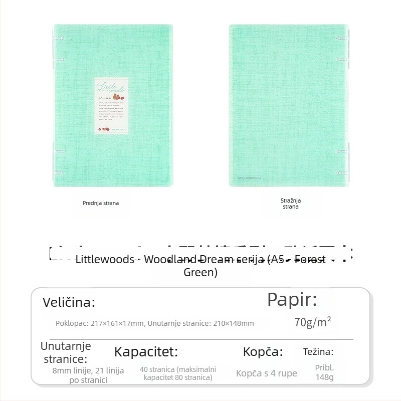 Kokuyo Littlewoods Kimo Dream serija bilježnica s četiri rupe za kampus