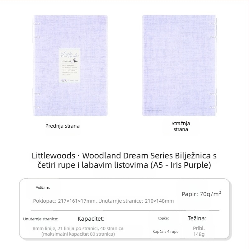 Kokuyo Littlewoods Kimo Dream serija bilježnica s četiri rupe za kampus