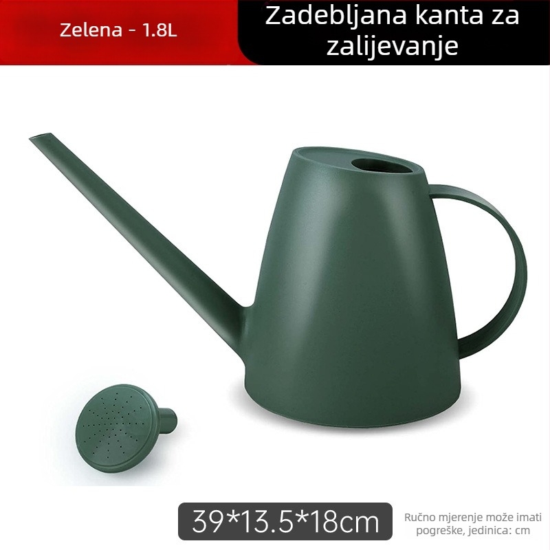 1.8 L kanta za zalijevanje s dugim izljevom za kućnu baštu i posude s biljem