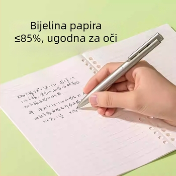 NS359 Bilježnica s dvjema rupama i bežičnim povezivanjem, format B5/A5, unutarnje stranice 80 g/m², 40 stranica po bilježnici