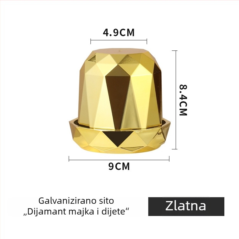 Kreativna posuda za kocke s dijamantnim uzorkom za bar KTV, prilagođeno logo i boje kockica