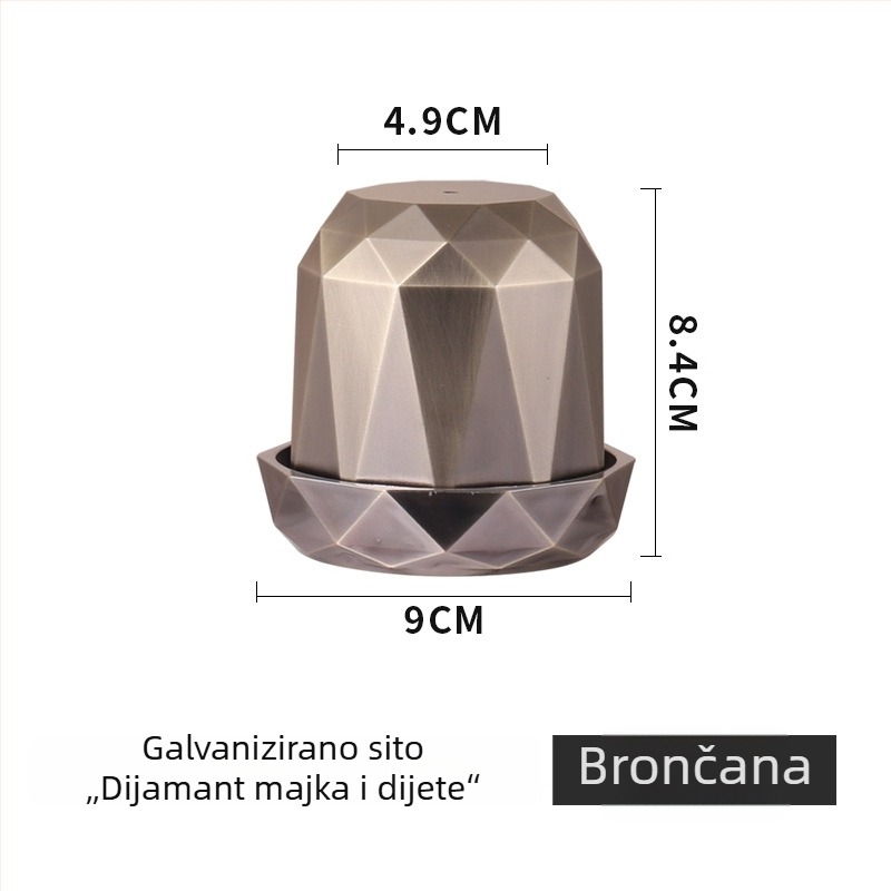 Kreativna posuda za kocke s dijamantnim uzorkom za bar KTV, prilagođeno logo i boje kockica