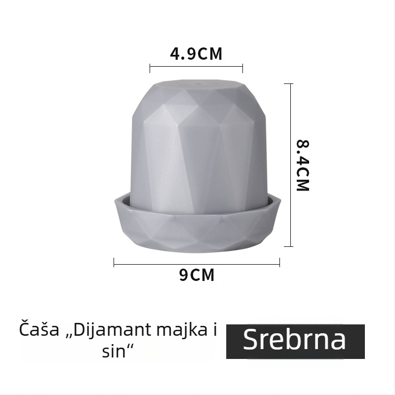 Kreativna posuda za kocke s dijamantnim uzorkom za bar KTV, prilagođeno logo i boje kockica