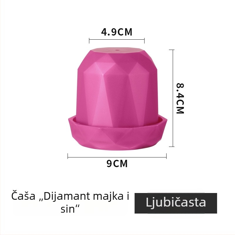 Kreativna posuda za kocke s dijamantnim uzorkom za bar KTV, prilagođeno logo i boje kockica