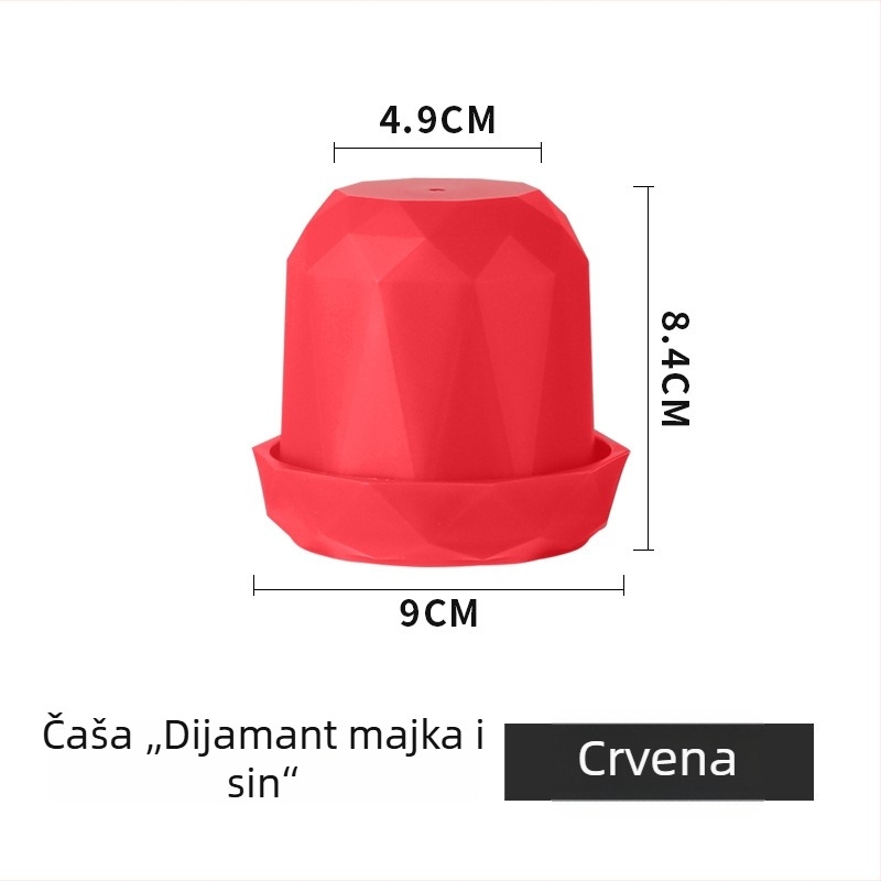 Kreativna posuda za kocke s dijamantnim uzorkom za bar KTV, prilagođeno logo i boje kockica
