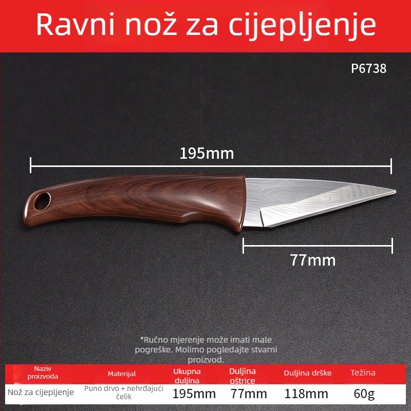 Profesionalni vrtni nož za cijepanje, za kućnu upotrebu, debeli visokokvalitetni nehrđajući čelik, višenamjenski alat za cijepanje voćaka.