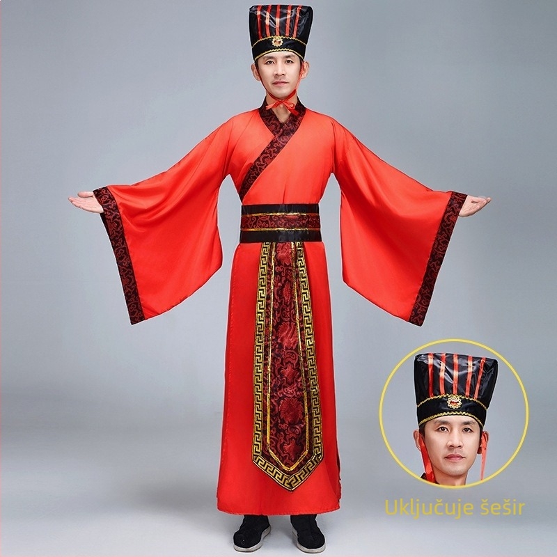 Odrasli tradicionalni kineski kostim – Tang dinastijski stil za ceremonije i recitacije, unisex