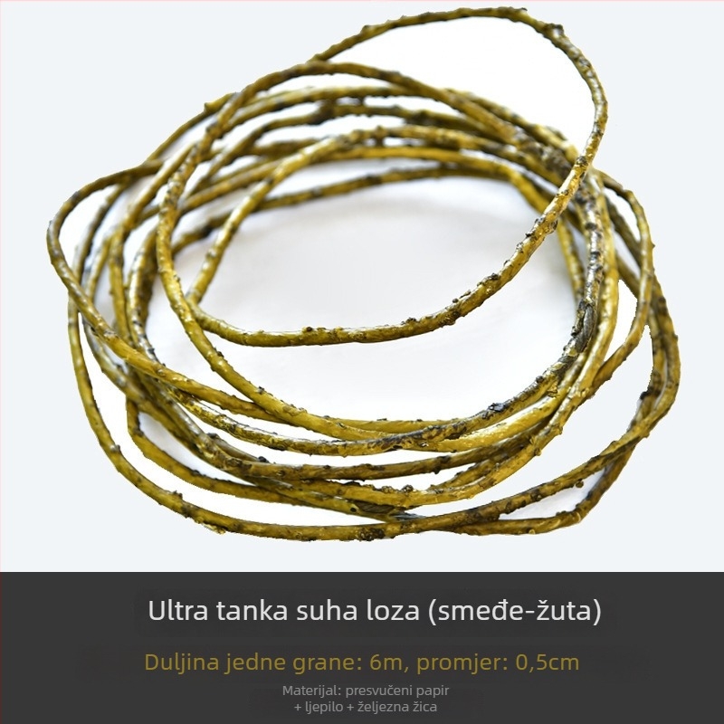 Umjetna loza za unutarnju zidnu dekoraciju, vijugava loza s izgledom osušenog drveta, pogodna za vjenčanja i penjanje kućnih ljubimaca