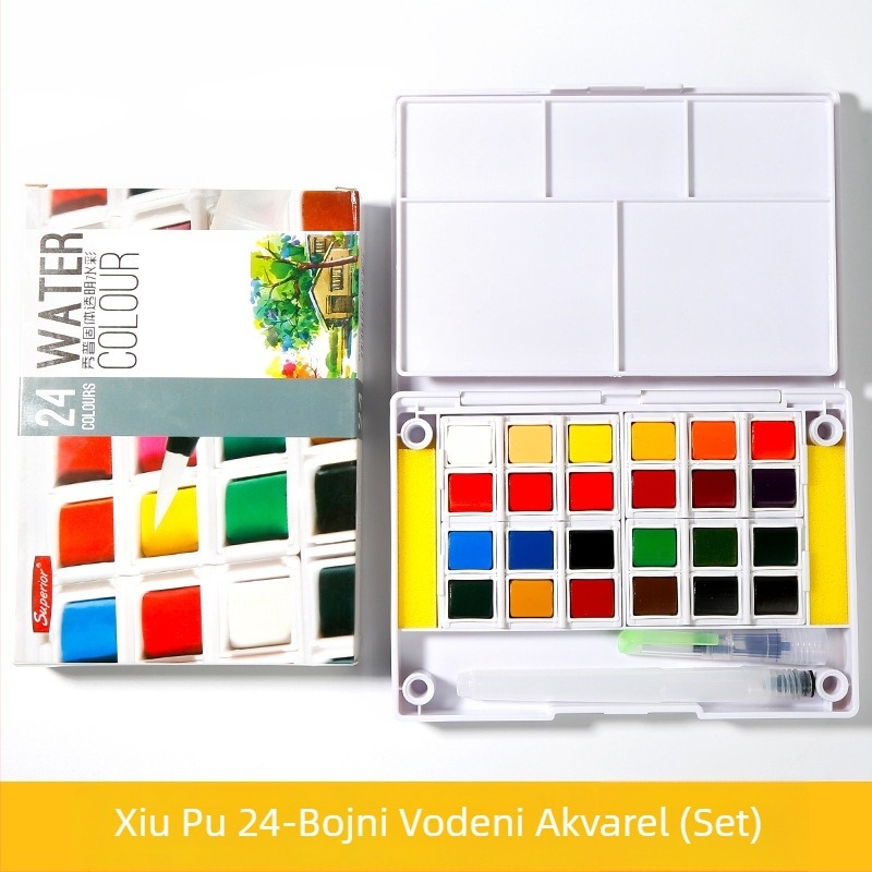 Xiupu set akvarela za učenike, početnike i djecu, 12/18/30 boja