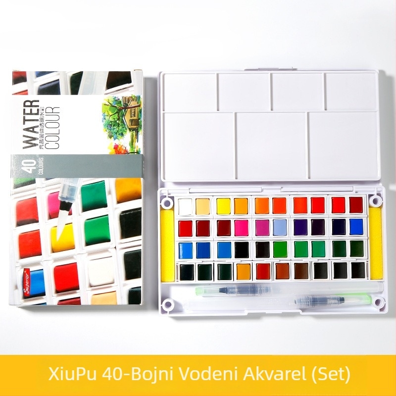 Xiupu set akvarela za učenike, početnike i djecu, 12/18/30 boja