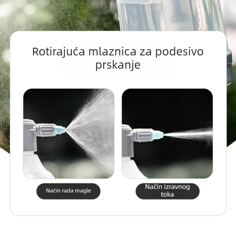 2L raspršivač za vrt s tlakom zraka, finom maglom, podesivim mlazom
