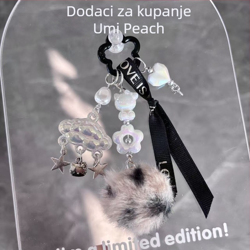 Plišani privjesak za torbu i telefon s lancem, sladak dodatak s animiranim likom mačića/Snoopy