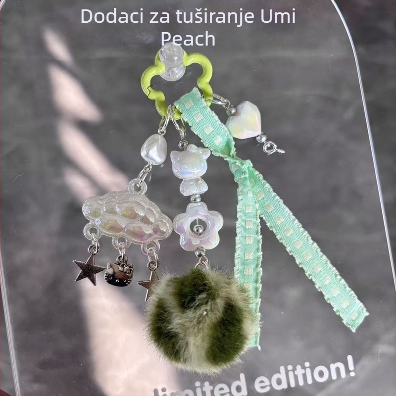 Plišani privjesak za torbu i telefon s lancem, sladak dodatak s animiranim likom mačića/Snoopy