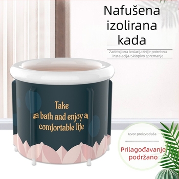Naduvana kada za odrasle, ledena kupka, kućna upotreba, bez montaže, povećanih dimenzija, ojačana, sklopiva