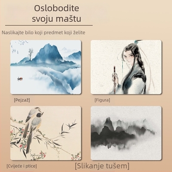 Set kineske slikarske za početnike: 12 boja pigmenta s kistom za djecu, 24 boje tintom za slikanje