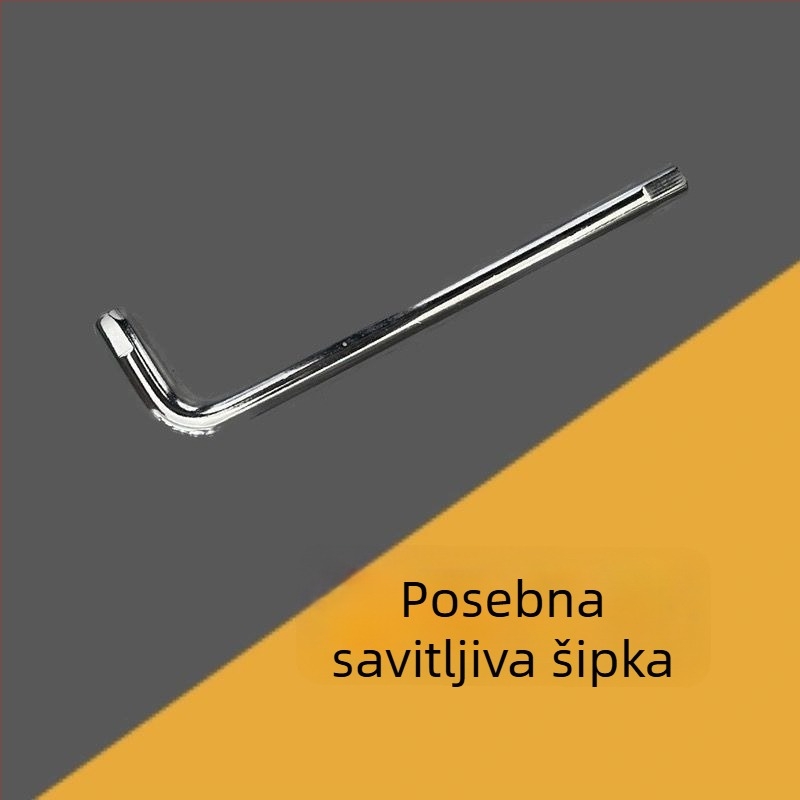 Prilagodljivi univerzalni ključ za poklop spremnika goriva, dizajn s tri ili četiri čeljusti
