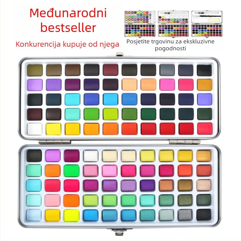 Seamiart Set akvarelnih boja – 50/72/90/100/128 boja
