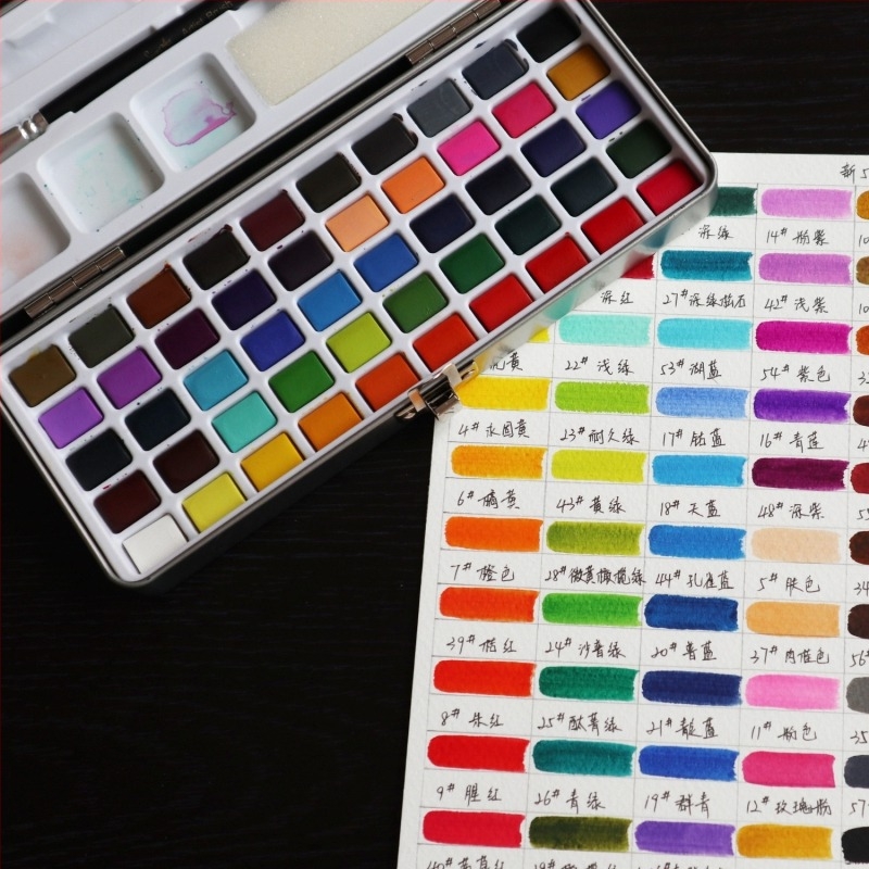 Seamiart Set akvarelnih boja – 50/72/90/100/128 boja