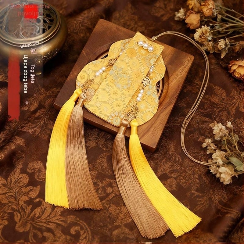 Hanfu set dodataka: vrećica s mirisom u obliku tikve, brokat torbica, torba sreće, prenosni talisman, tradicionalni stil
