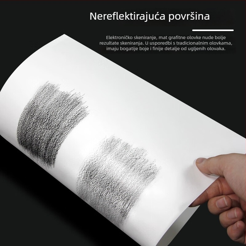 Nyoni matne grafitne olovke za crtanje 2B za skice, za učenike, bez odsjaja, HB, miješane 4B, tamni grafit