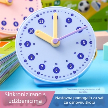 Model sata – nastavna pomagala za osnovnu školu, 1.–2. razred, učenje čitanja vremena