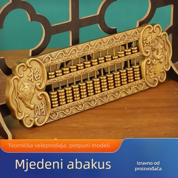 Mesing abakus – ukrasni komad za dom i ured, Ruyi stil, geometrijski metalni ukras