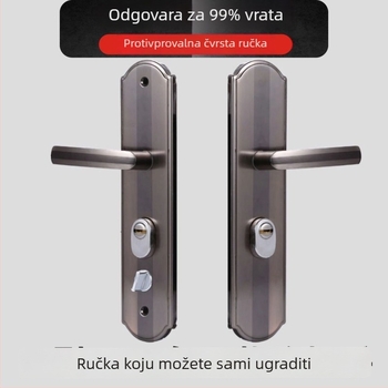 Deblja kvaka za ulazna vrata – univerzalna čvrsta kvaka s pločom za staromodne kućne brave